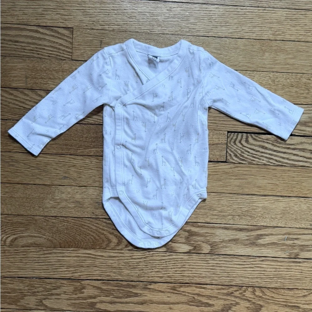 Janie and Jack Giraffe Onesie - Size 6-12 Months